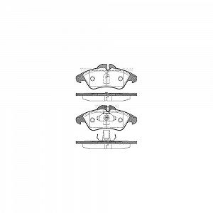 Комплект гальмівних колодок дискового гальма TRISCAN 8110 23008 для MERCEDES-BENZ VW - Фото 1