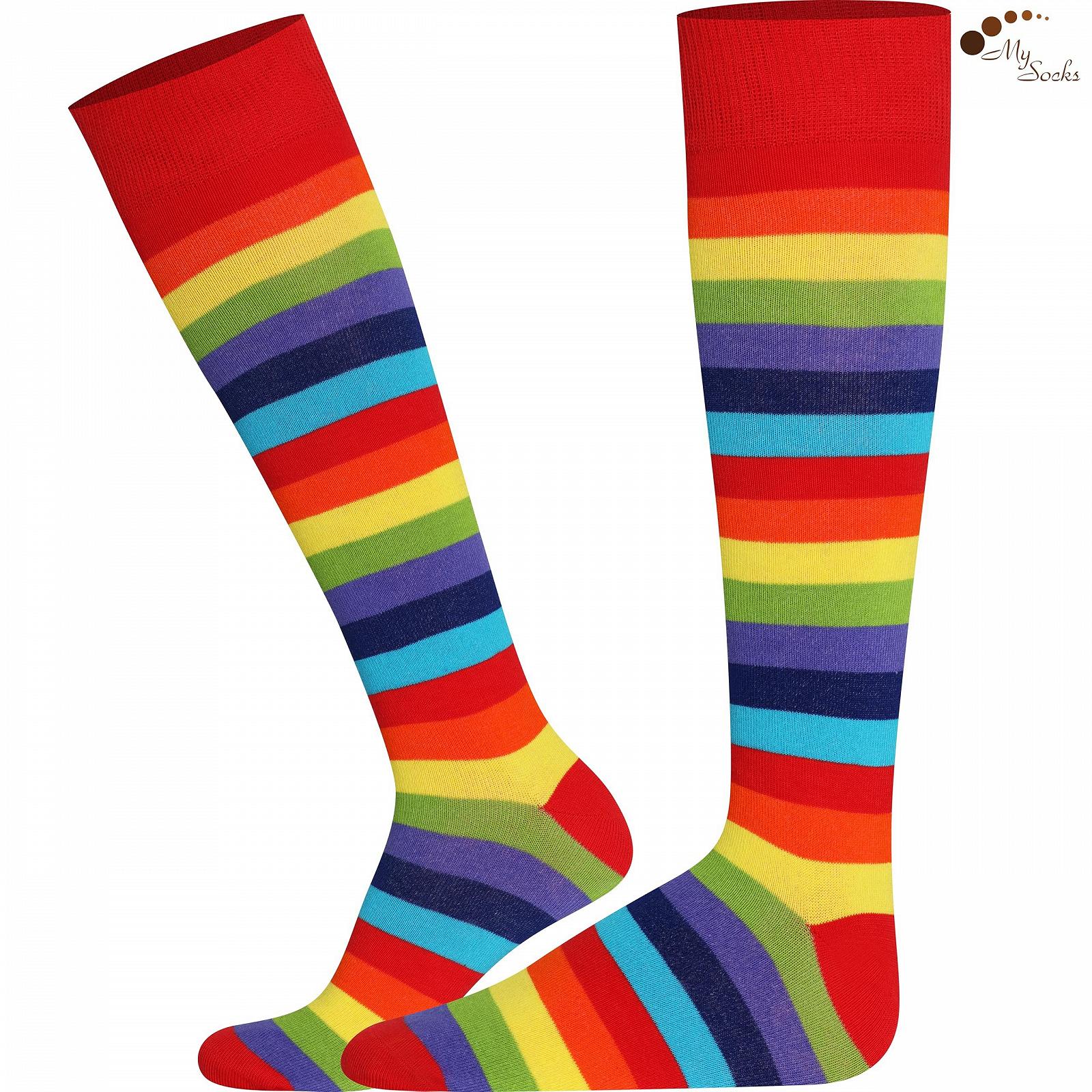 Шкарпетки до коліна в смужку Mysocks Unisex 3 пари, фото №3