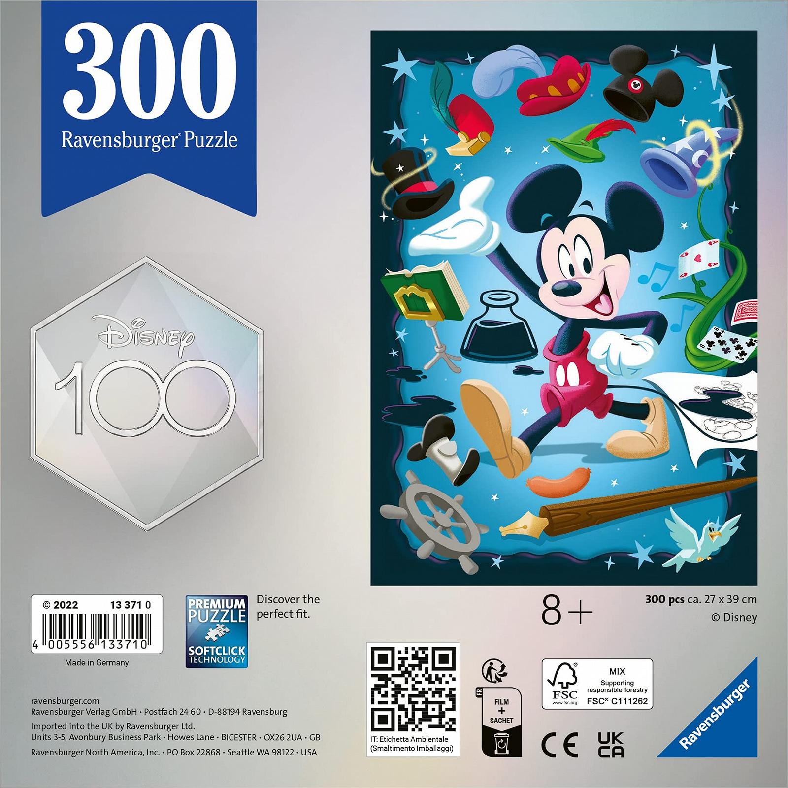 Пазл Ravensburger Disney 100 Collection 13371 Mickey 300 деталей від 8 років, фото №3