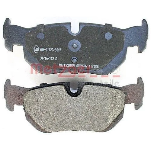 Комплект тормозных колодок, дисковый тормоз METZGER 1170031 для BMW задний мост, фото №4