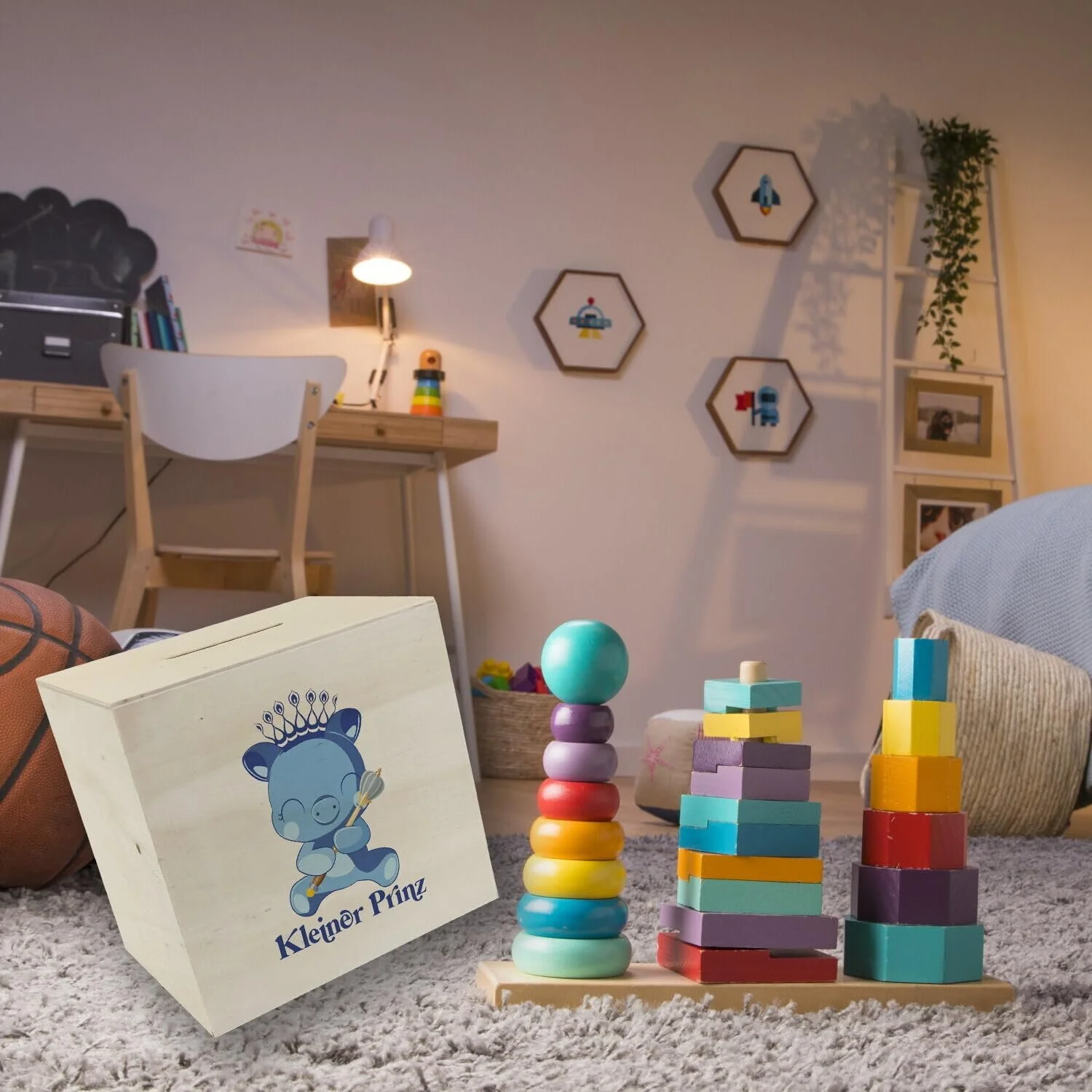 Скарбничка Little Prince Cute Pig Дерев’яна, фото №6