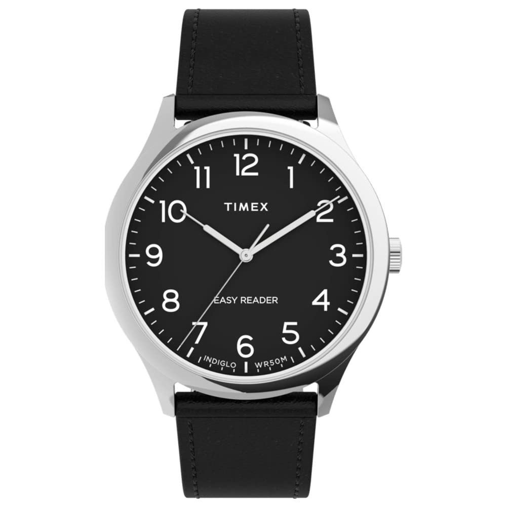 Мужские часы Timex Easy Reader Casual Code TW2U22300D7, черные, фото №1