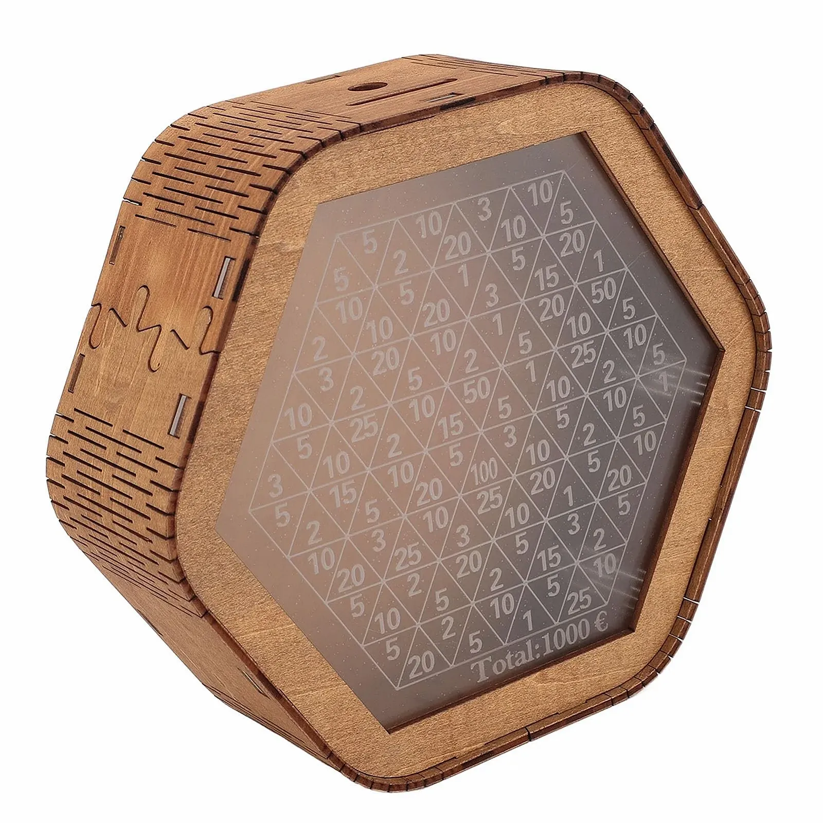 Скарбничка Focket Wooden Pig Tray шестикутна з цифровими вагами, фото №5