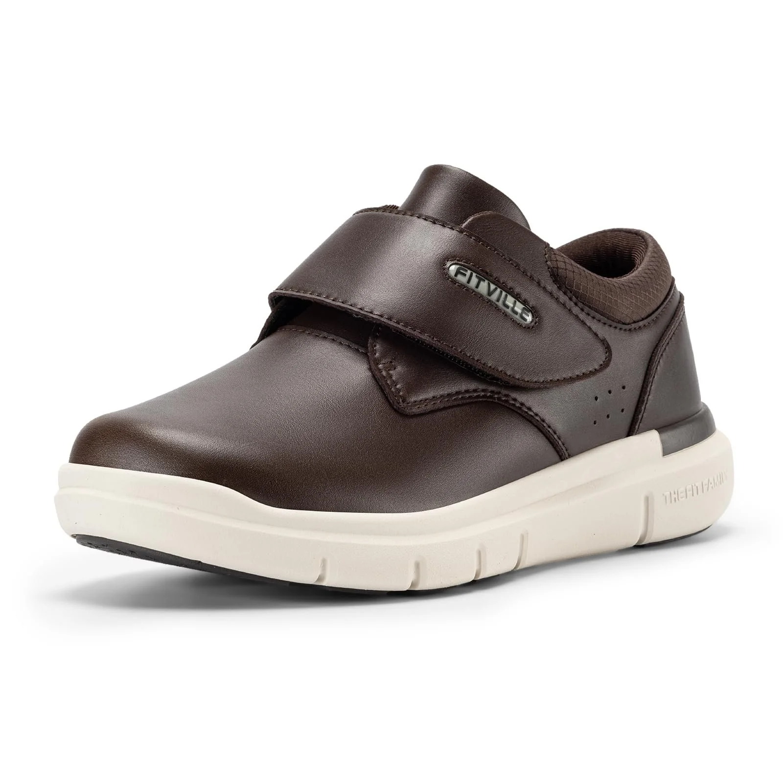 Кросівки FitVille EasyTop V4 Шкіряні Широкі Чоловічі на липучках, фото №1