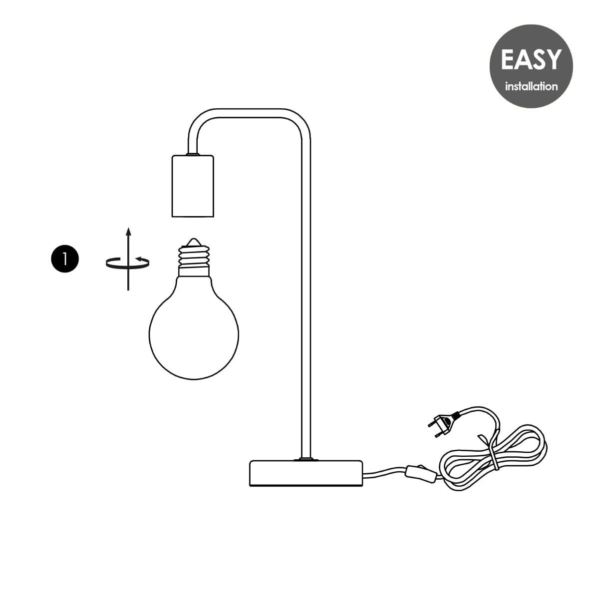 Настільна лампа Home Sweet Home Modern Noble 20.3/20.3/40 см E27 Мармур та Метал Матова бронза, фото №6