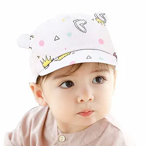 Бейсболка Glücksvogel Baby Sun Hat Бавовняна з широкими полями та шнурком UPF 50+ - Фото 1