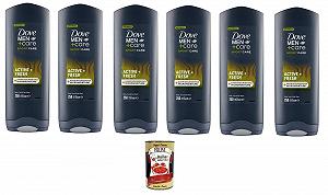 Гель для душу, обличчя та волосся Dove Men+Care Sport Care Active + Fresh 6 x 250 мл - Фото 1