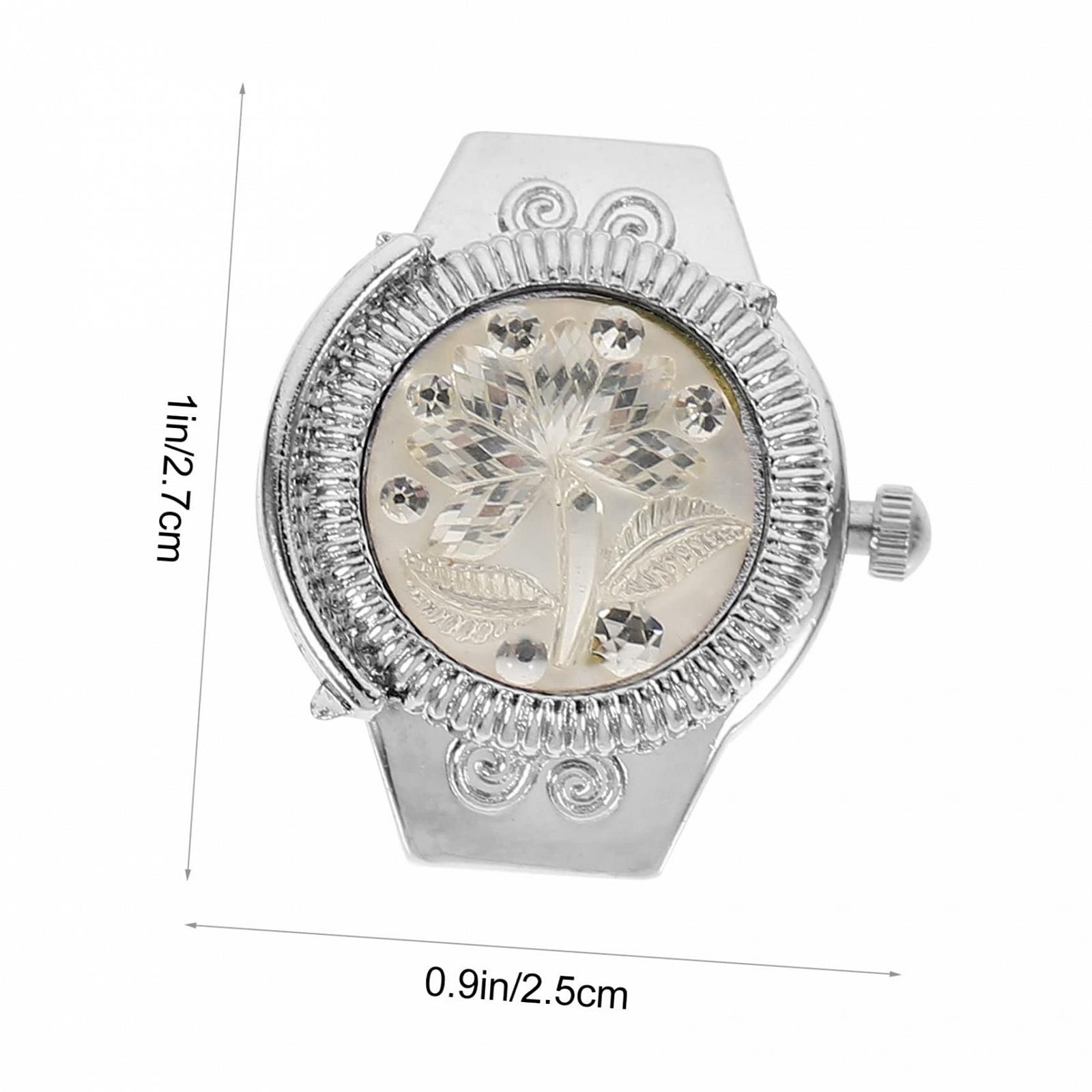 Кільце-годинник OATIPHO для жінок, білий, фото №2