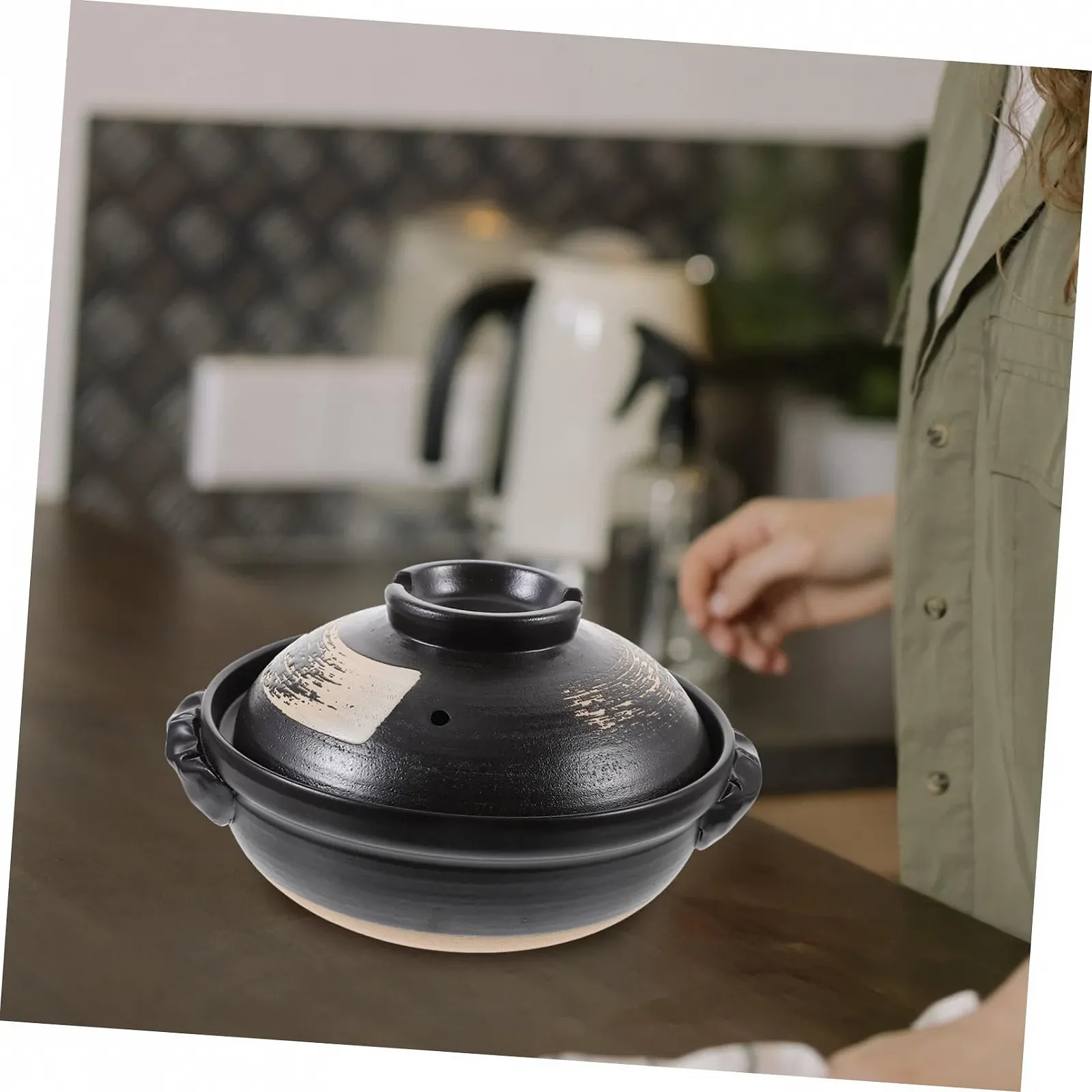 Кастрюля для запекания VICASKY керамическая с антипригарным покрытием и крышкой 500 мл, фото №7