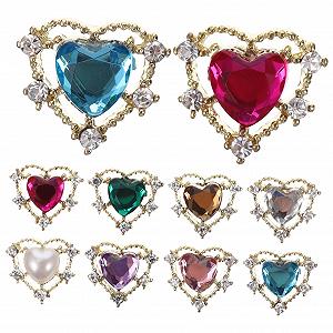 Стрази для нігтів Healeved, 50 шт, різнокольорові - Фото 1