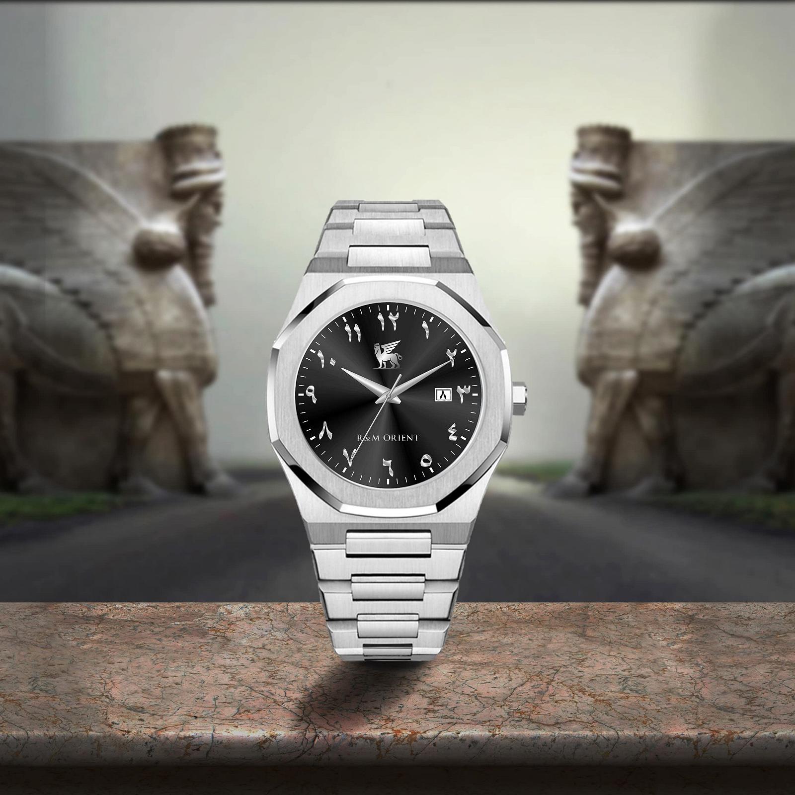 Годинник R&M ORIENT Чоловічий Арабські Цифри Нержавіюча Сталь Аналоговий Кварцевий Сапфірове Скло Великий Дизайнерський Модний Водонепроникний З Арабським Календарем, фото №4 Годинник R&M ORIENT Чоловічий Арабські Цифри Нержавіюча Сталь Аналоговий Кварцевий Сапфірове Скло Великий Дизайнерський Модний Водонепроникний З Арабським Календарем, фото №4