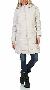 Куртка стьобана Eight 2 Nine LETN-068 Жіноча зимова з капюшоном synthetic.ua - Фото 1