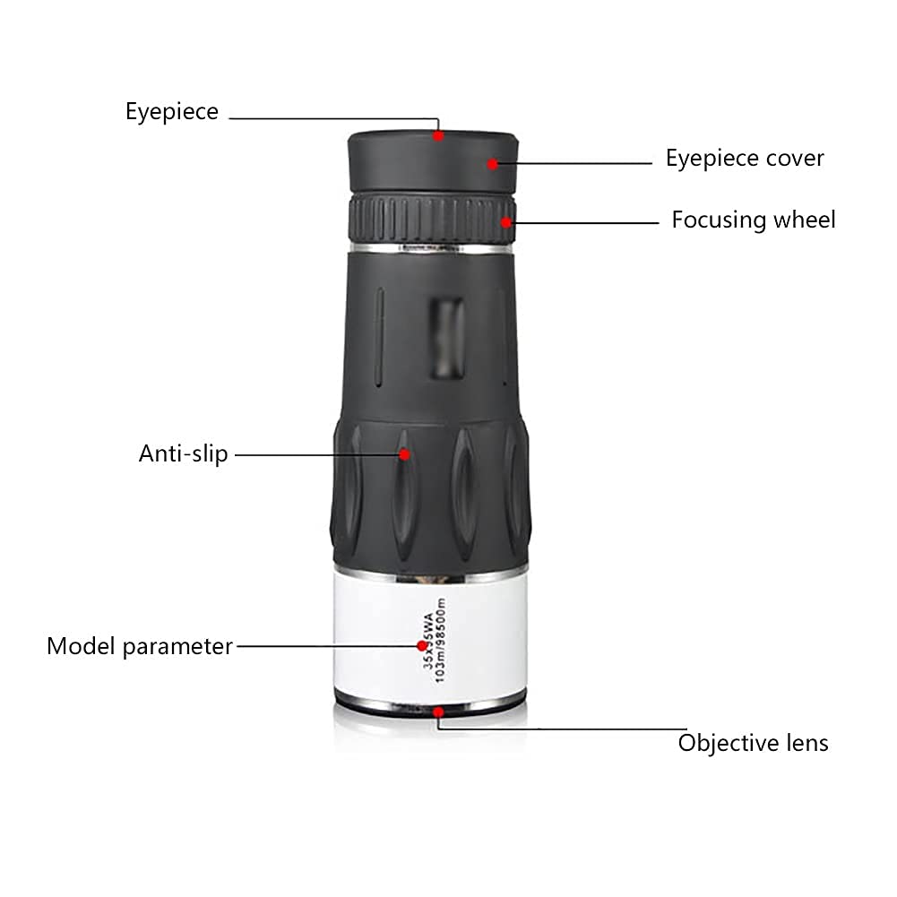 Монокуляр BAK4 Prisma 35x50 Hochleistungs Einhandfokus для наблюдения за птицами охоты кемпинга путешествий ручной телескоп, фото №2