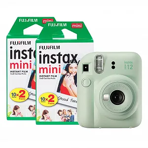 Фотокамера мгновенной печати Fujifilm Instax Mini 12 с 40 снимками Mint Green - Фото 1