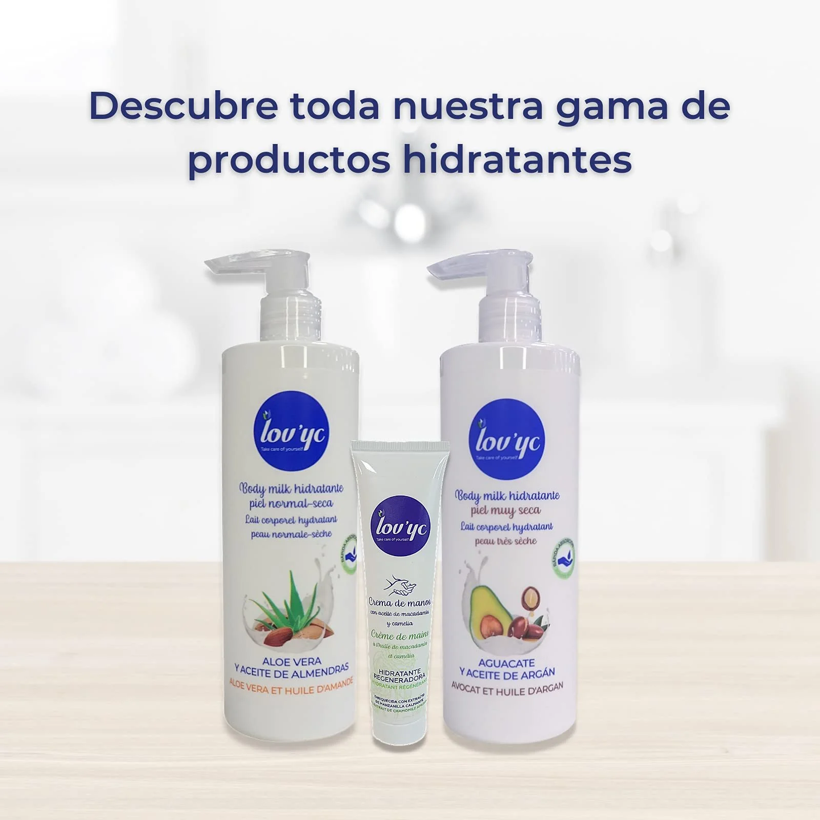 Молочко для тіла LOVYC Aloe Vera Y Almendras для нормальної та сухої шкіри 400 мл, фото №3