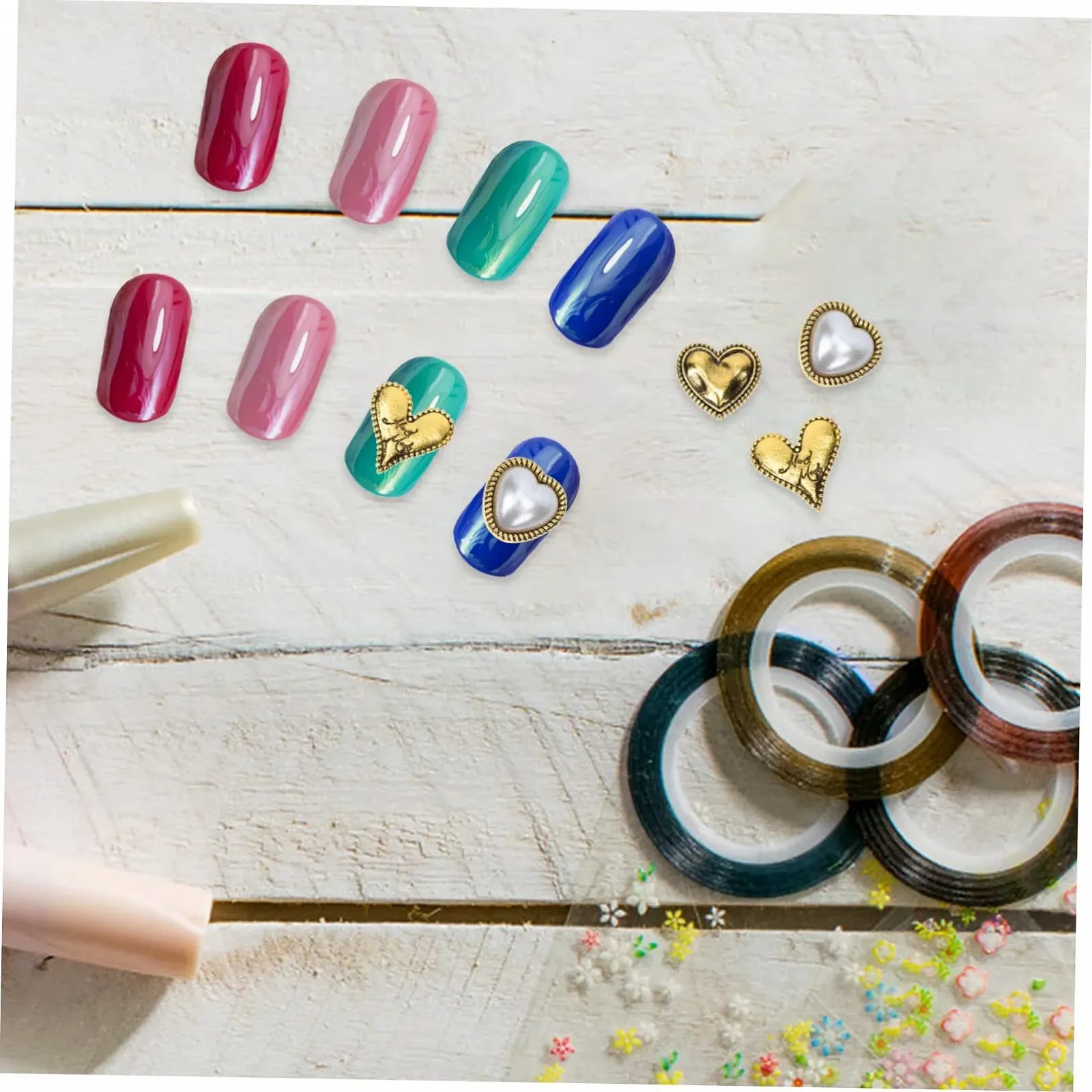 Прикраси для нігтів IMIKEYA Ретро, сплав, блискітки, фото №9