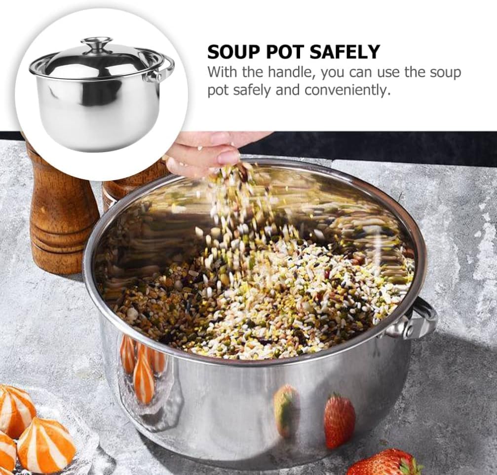 Каструля Home Essentials Stockpot Каструля з кришкою Нержавіюча сталь (22 x 22 x 23 см), фото №3