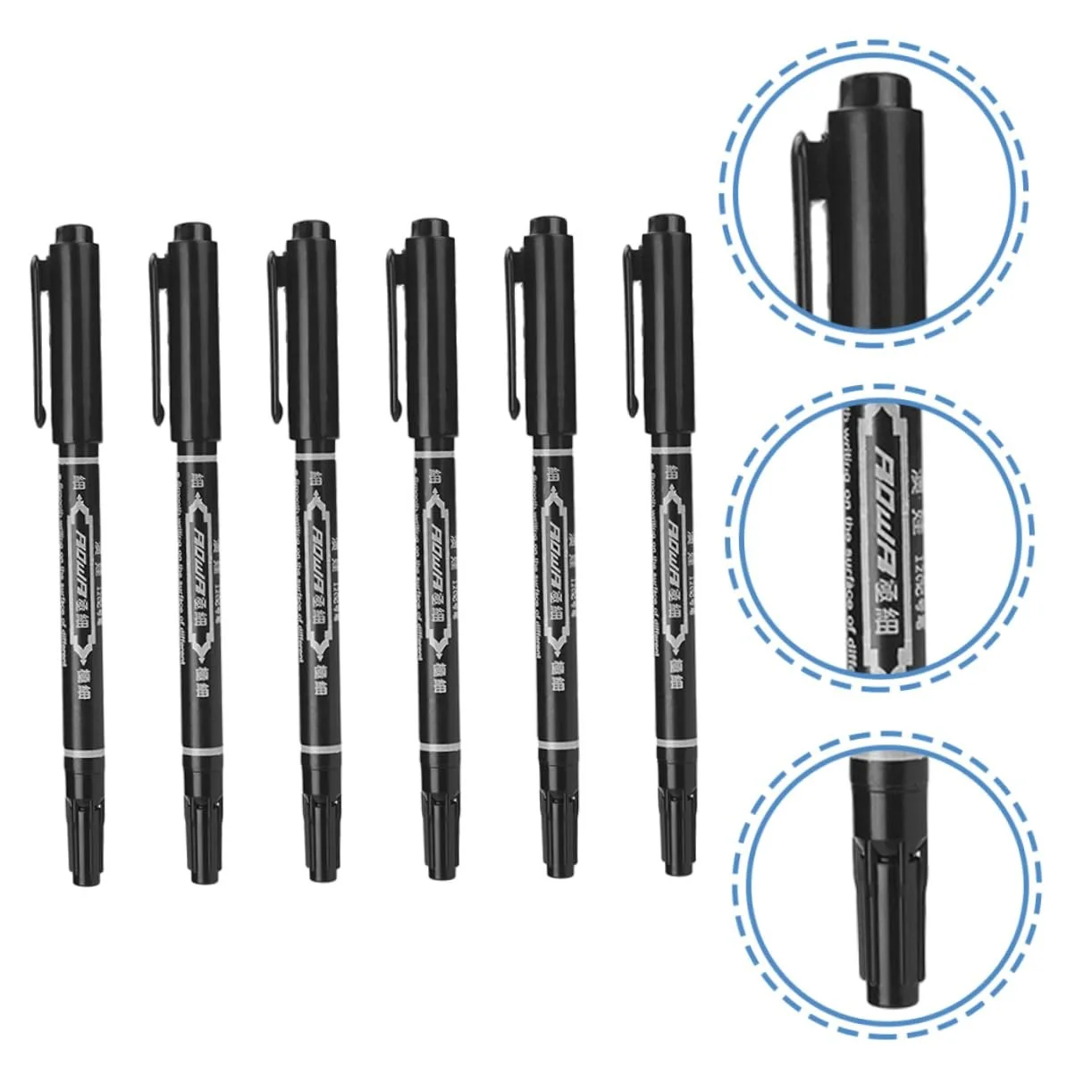 Маркер-Пензлі, з тонким кінчиком, пластик, фото №2