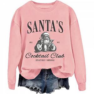 Купить Рождественский свитшот Santa's Cocktail Club Unisex - Фото 1 Рождественский свитшот Santa's Cocktail Club Unisex - Фото 1