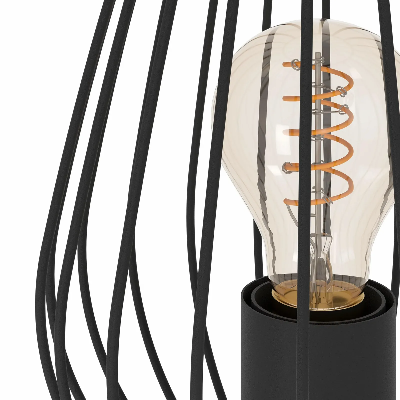 Настільна лампа EGLO Newtown Vintage Steel E27 Чорна, фото №5