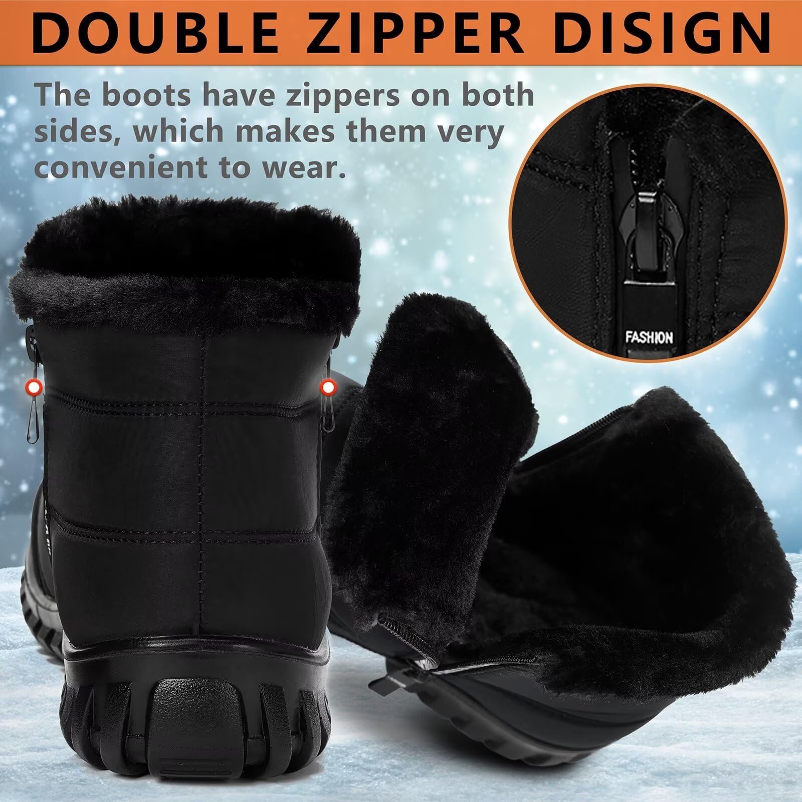 Мужские зимние ботинки CHDDHX утепленные, фото №6