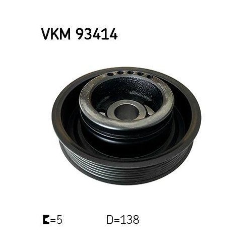 Шків колінчастого вала SKF VKM 93414 для FORD, фото №2 Шків колінчастого вала SKF VKM 93414 для FORD, фото №2