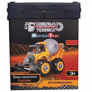 Конструктор Microlab Toys Строительная техника - бетономешалка MT8908 synthetic.ua - Фото 1