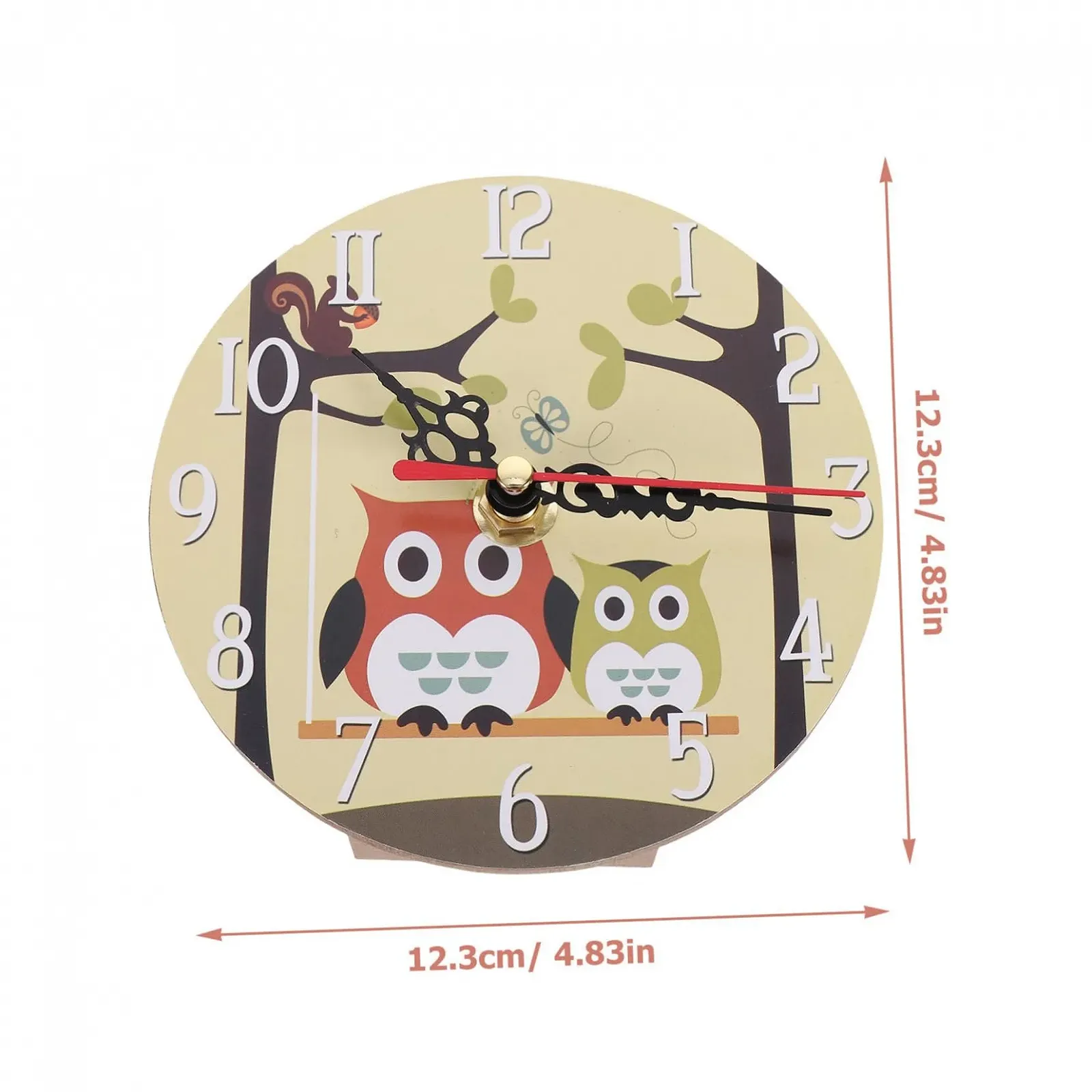 Настільний годинник у вінтажному стилі VICASKY, безшумний, мультяшний, для спальні та кабінету, на батарейках, тихий, фото №2