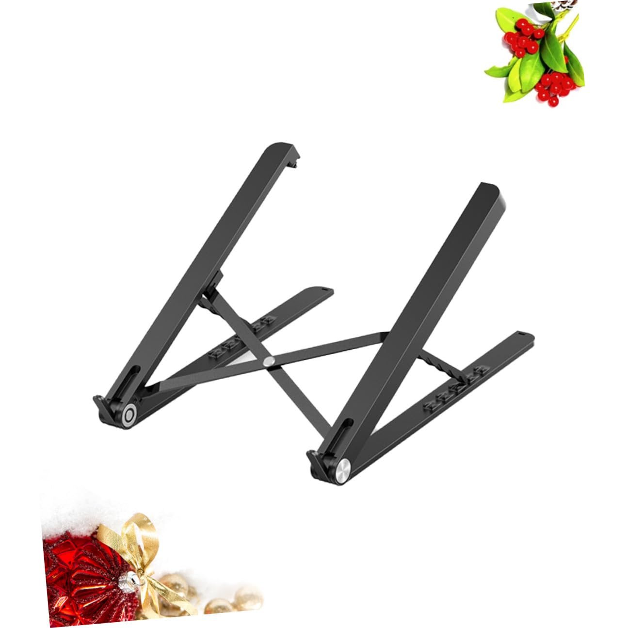 Регулируемая складная подставка для ноутбука из прочного материала Портативный держатель для ноутбука для поднятия на столе Легкая мобильная компьютерная стойка для офиса дома и в дороге, фото №5