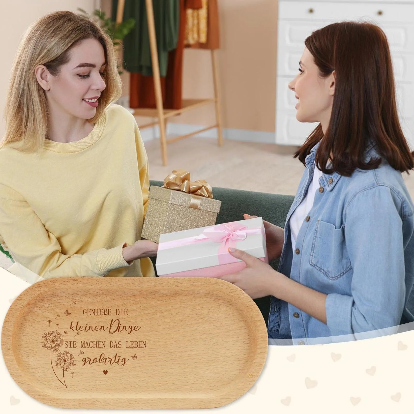 Декоративний піднос з гравіюванням Genie, Дерев'яний, фото №7 Декоративний піднос з гравіюванням Genie, Дерев'яний, фото №7