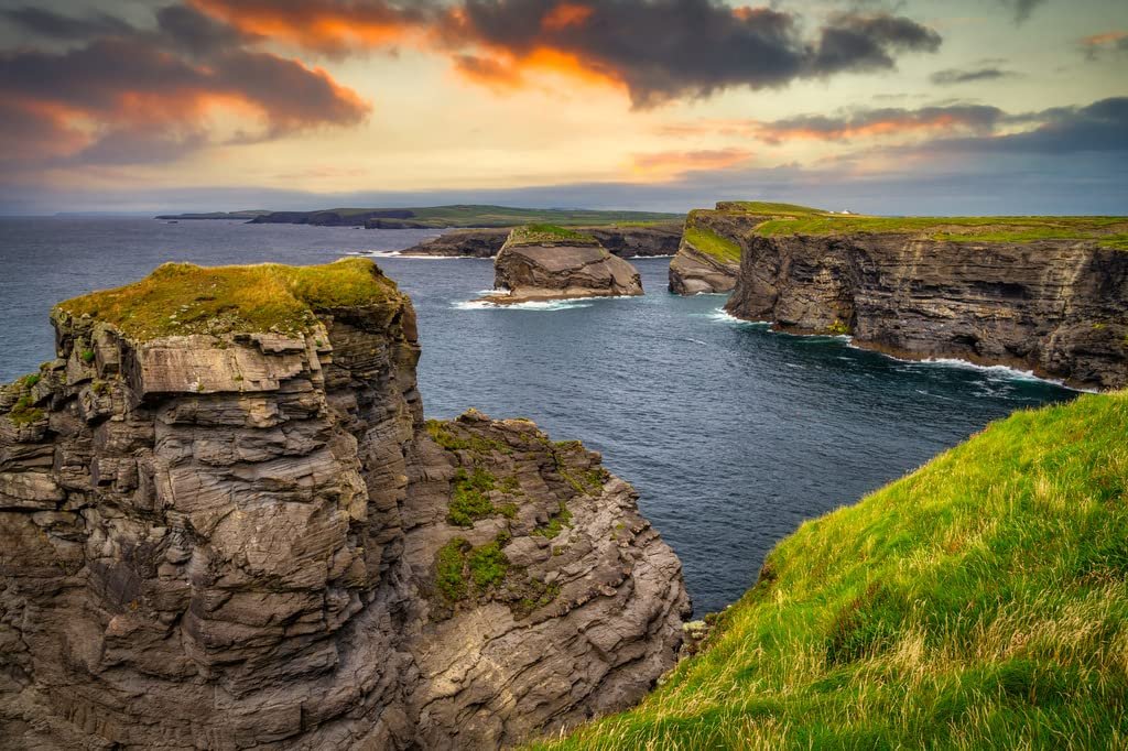 Пазл Lais Puzzle Скалистые утесы в Килки на закате, графство Клэр, Ирландия 2000 элементов, фото №2 Пазл Lais Puzzle Скалистые утесы в Килки на закате, графство Клэр, Ирландия 2000 элементов, фото №2