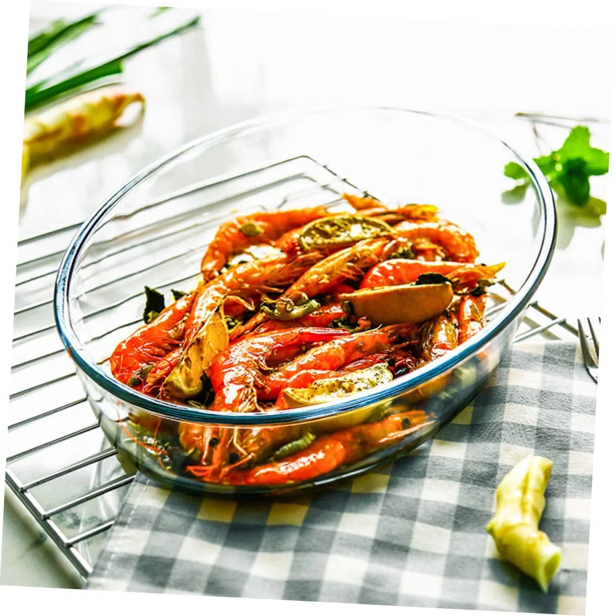 Деко для запікання Ipetboom Скляне Термостійке Прозоре, фото №6