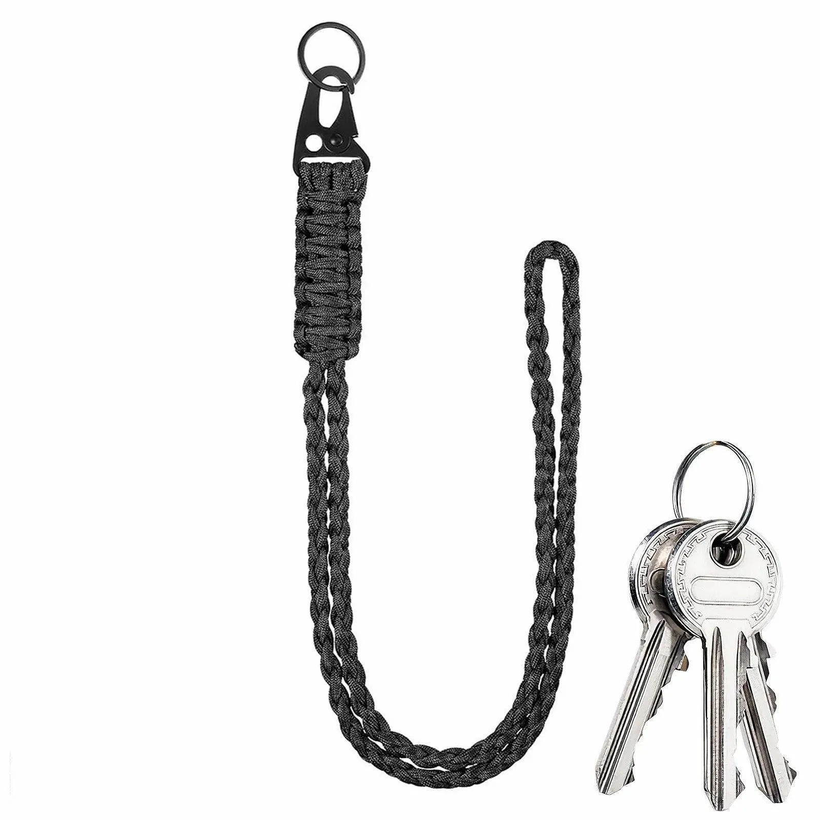 Брелок плетеный Heavy Duty Paracord для ключей. Упаковка, фото №1