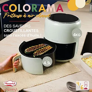 Мультипечь MENASTYL Colorama 4.5L 8 программ до 200 °C Без PFAS Селадон synthetic.ua - Фото 1