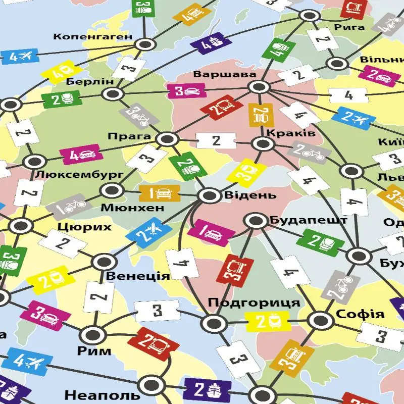 Настольная игра Путешествие по Европе Arial 910275 на укр языке, фото №3
