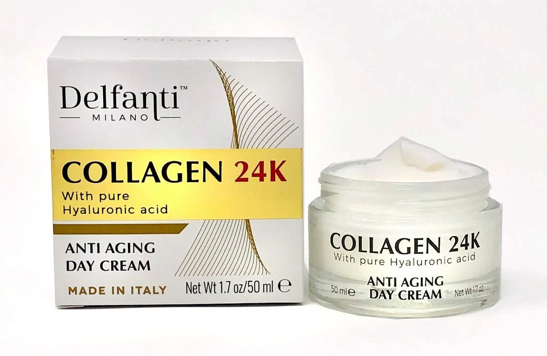 Антивіковий денний крем DELFANTI Milano Collagen 24K 50 мл, фото №4