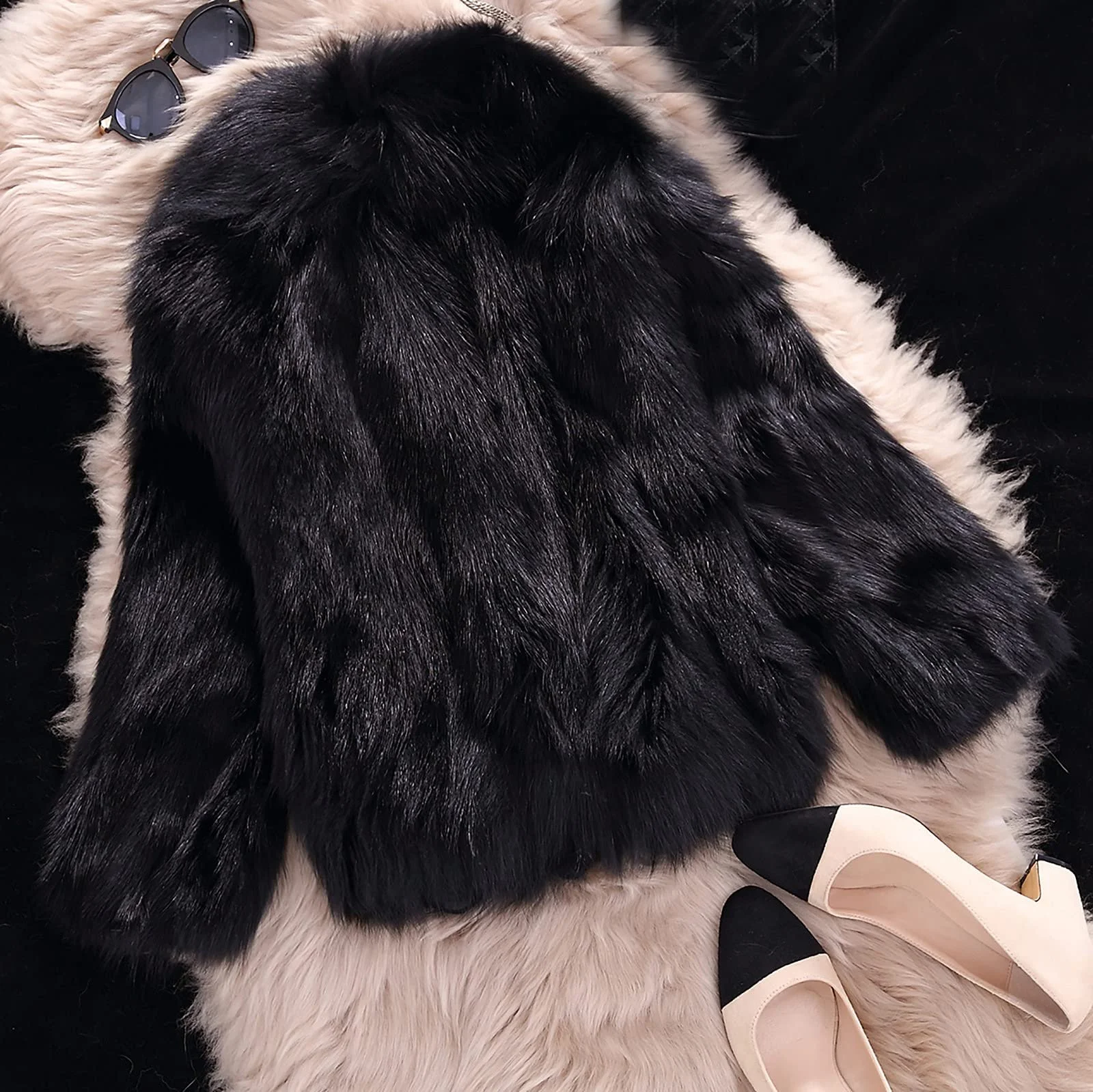 Пальто зі штучного хутра TRIGLICOLEUM, фото №3 Пальто зі штучного хутра TRIGLICOLEUM, фото №3