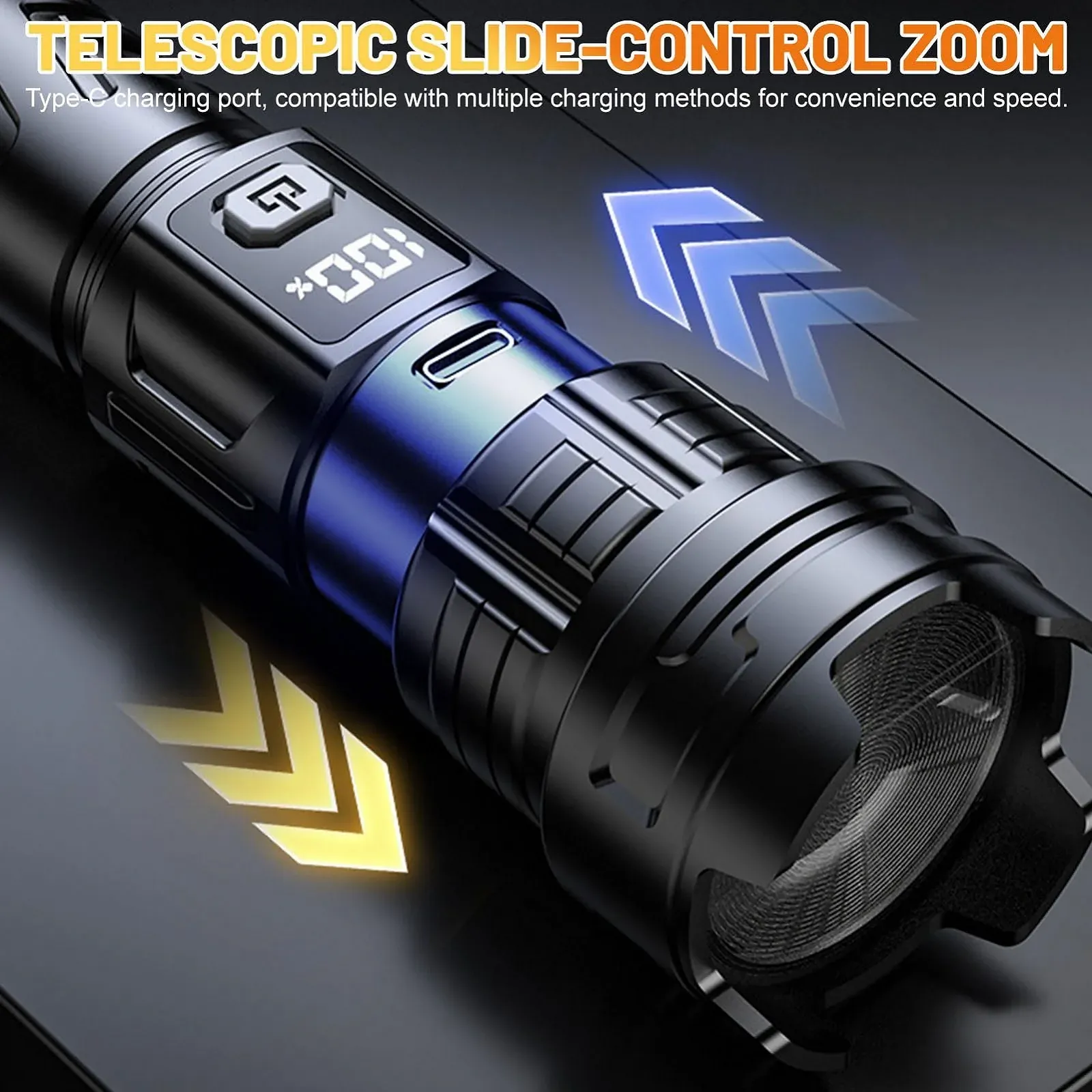 Ліхтар LED Акумуляторний 2000 mAh IPX4 Водонепроникний 3 Режими, фото №6 Ліхтар LED Акумуляторний 2000 mAh IPX4 Водонепроникний 3 Режими, фото №6