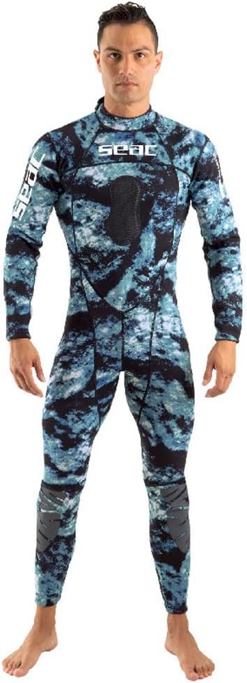 Гідрокостюм для дайвінгу Seac Body Fit Camo 1.5 mm Blue/Green, фото №1