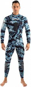 Гідрокостюм для дайвінгу Seac Body Fit Camo 1.5 mm Blue/Green - Фото 1