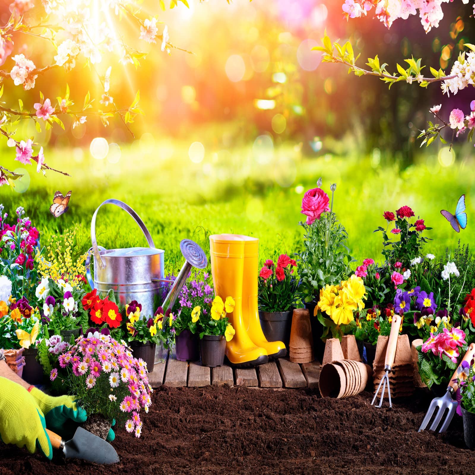 Лопатка садовая PATIKIL Ручная Инструмент из нержавеющей стали Круглая, фото №5