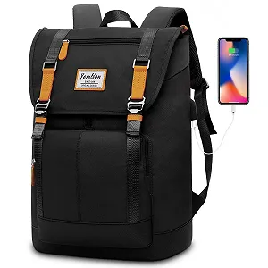 Рюкзак YAMTION 17 дюймів 33 л USB Black - Фото 1