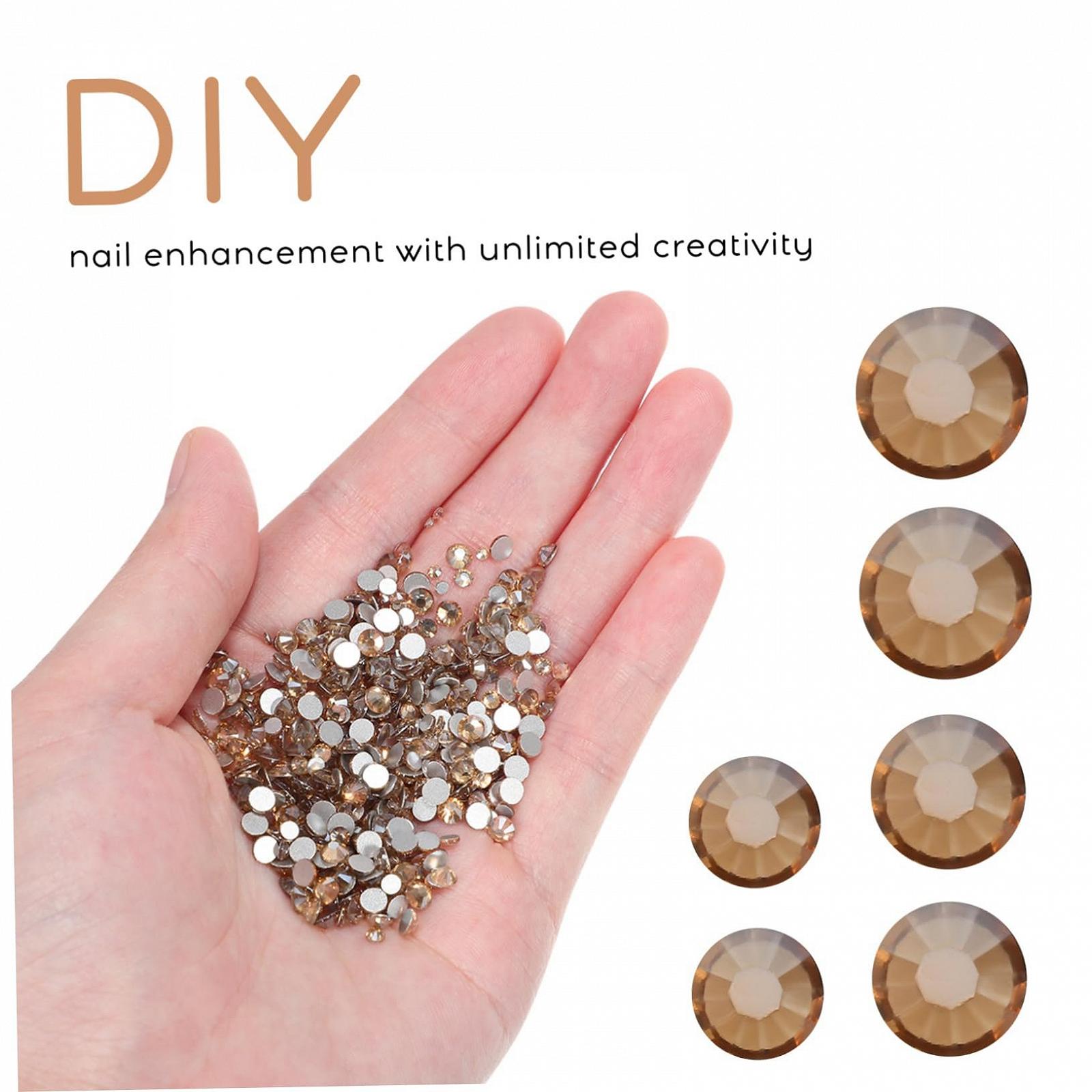 Стразы для ногтей MERRYHAPY, 4320 штук, золотой цвет, фото №5