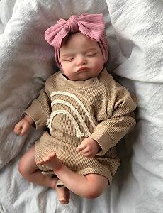 Кукла Zero pam Reborn Baby Doll 20 Inch Baby Doll Like Real Baby Silicone Baby Girl Lifelike Soft Body - Фото 1