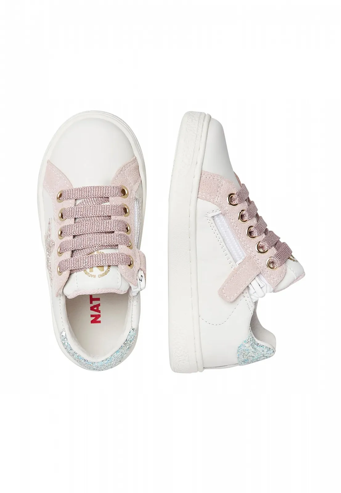 Кросівки Naturino Шкіра та блискуча тканина, фото №2