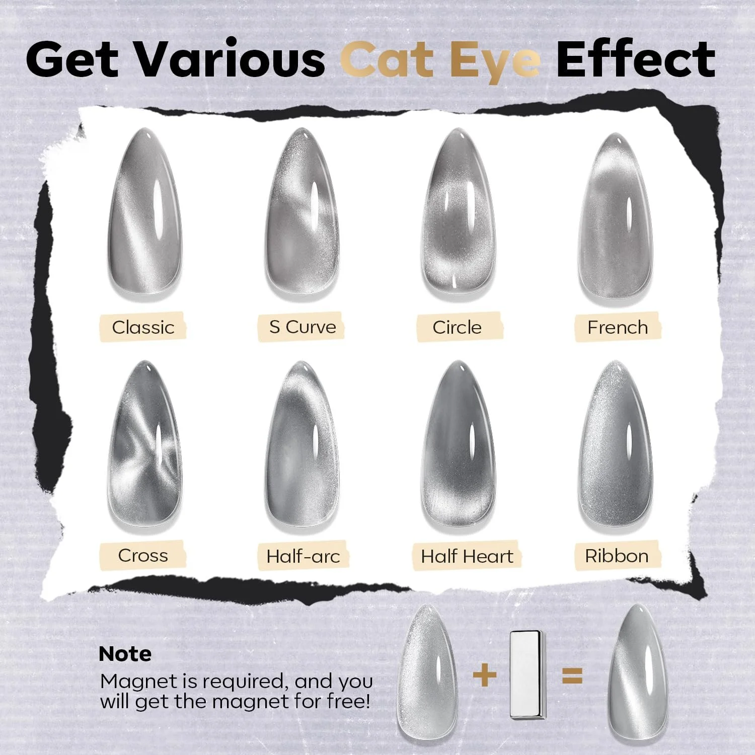 Лак для нігтів MODELONES, набір 6 кольорів, швидковисихаючий чорний лак з блискітками, фото №8