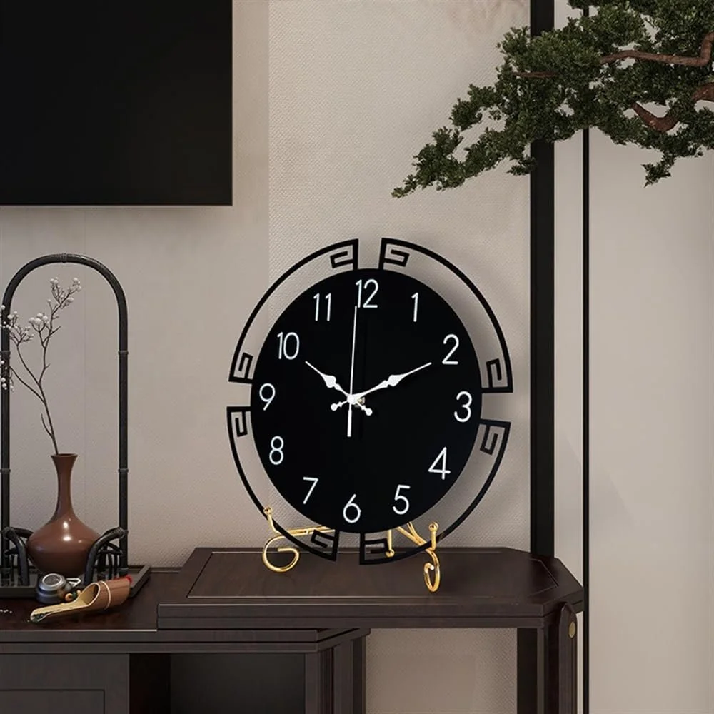 Настільний годинник Aioneer у китайському стилі, металевий, простий, фото №5 Настільний годинник Aioneer у китайському стилі, металевий, простий, фото №5