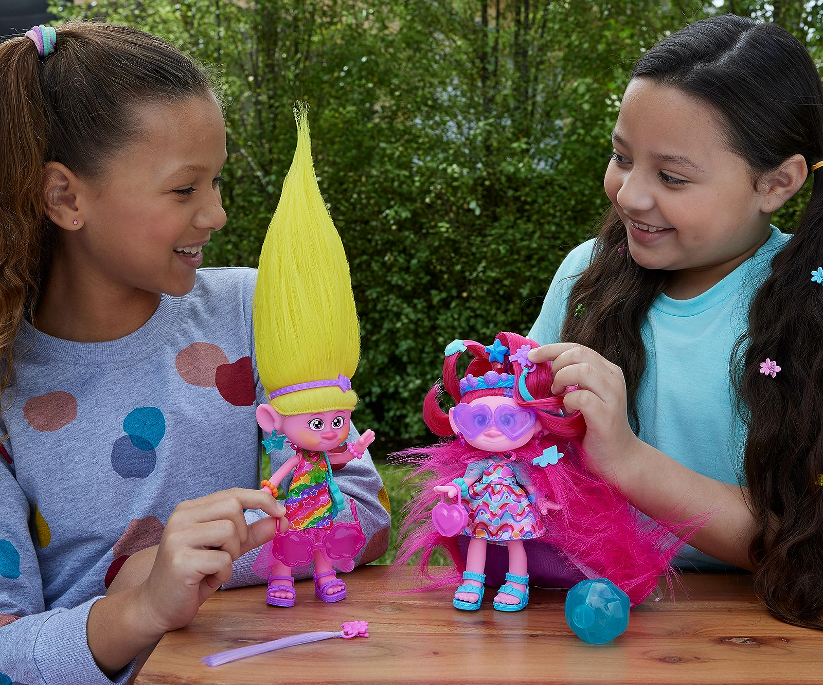 Лялька Mattel DreamWorks Trolls Together Stark Hairsational Queen Poppy, фото №2 Лялька Mattel DreamWorks Trolls Together Stark Hairsational Queen Poppy, фото №2