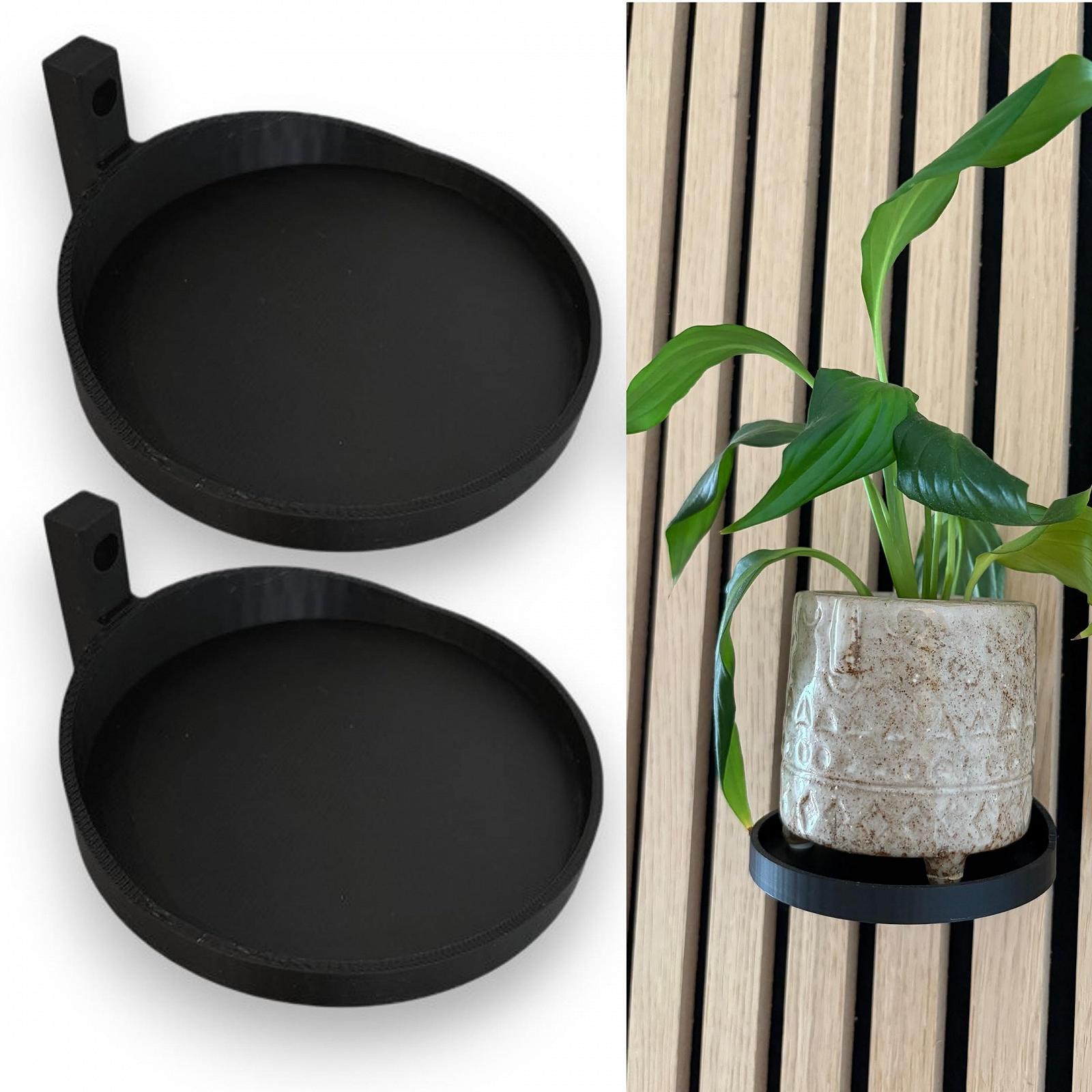 Підставки для рослин Pack of 2 для акустичних панелей Black, фото №1