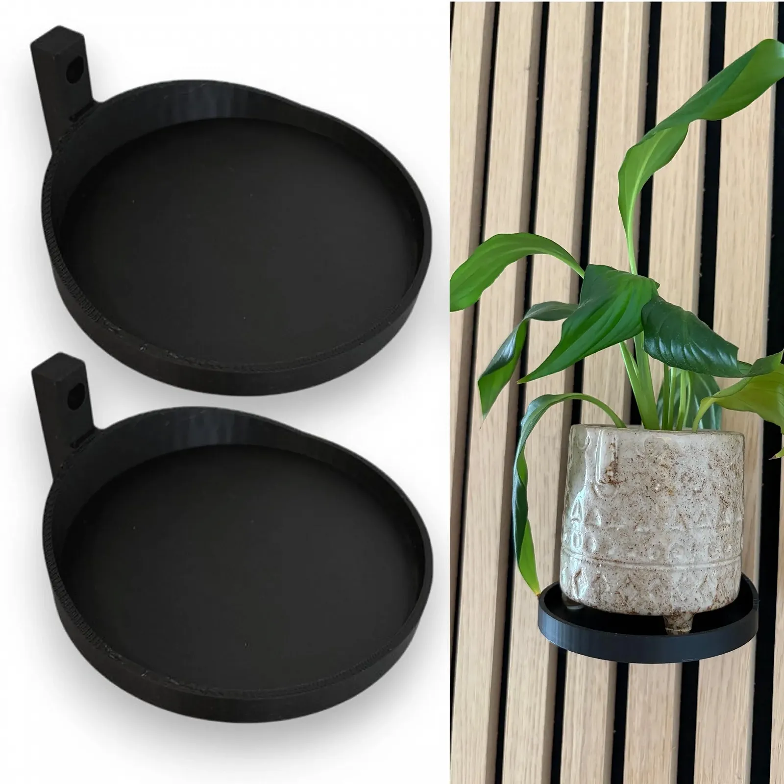 Подставки для растений Pack of 2 для акустических панелей Black, фото №1 Подставки для растений Pack of 2 для акустических панелей Black, фото №1